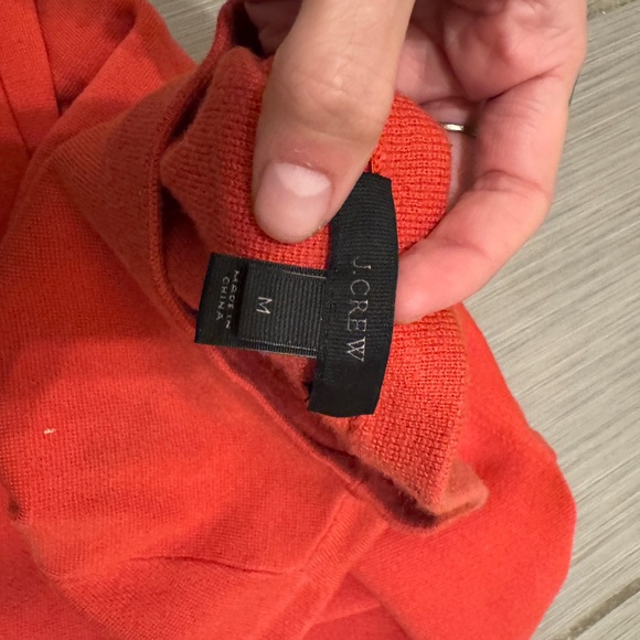 J. Crew Vibrant Coral Crew Neck Sweater - Picture 2 of 4